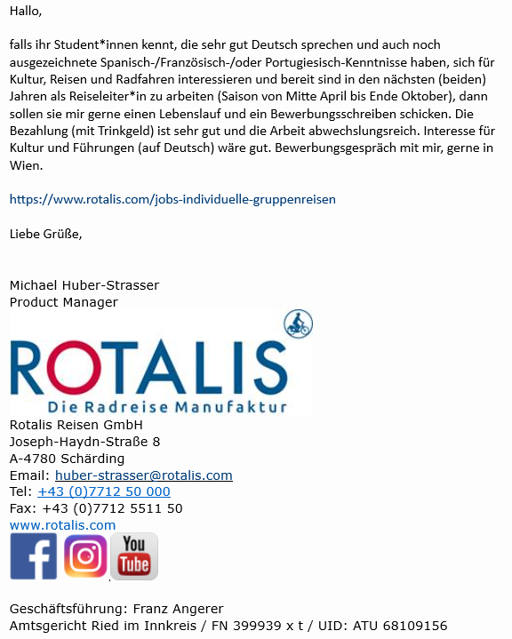 Rotalis - Job ReiseleiterIn